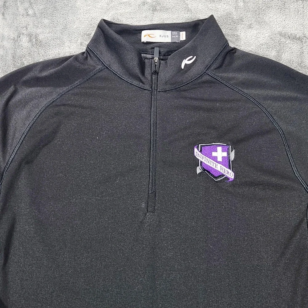 KJUS‎ Kaeno Pullover Shirt Mens XL Golf 1/4 Zip UV Lightweight